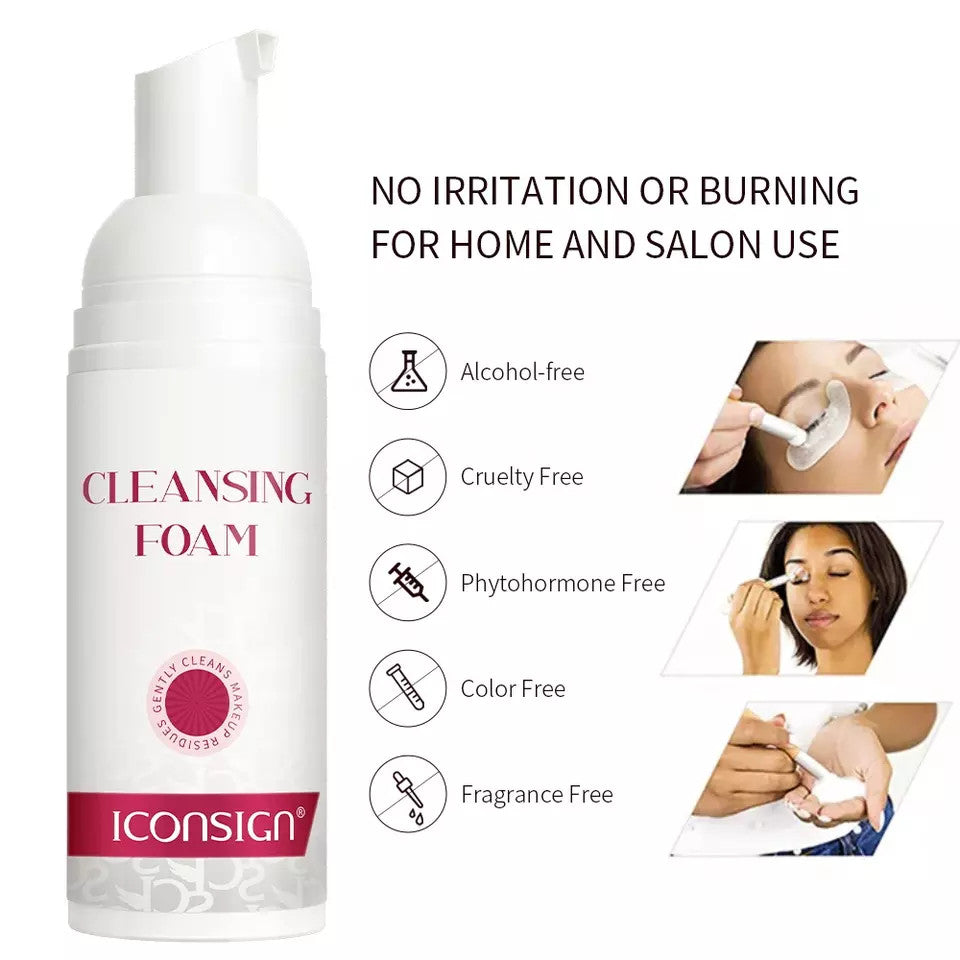 Iconsign 60ml Shampoo Eyelash Cleanser With Brush