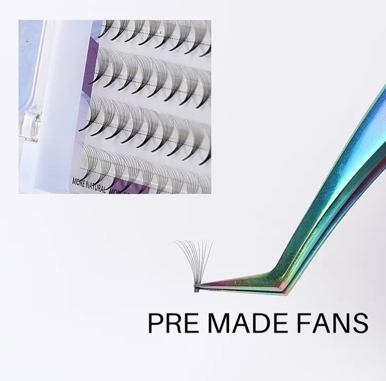Iconsign Premium Premade Fan Lashes 3D 6D 8D & 10D 120 CLUSTER