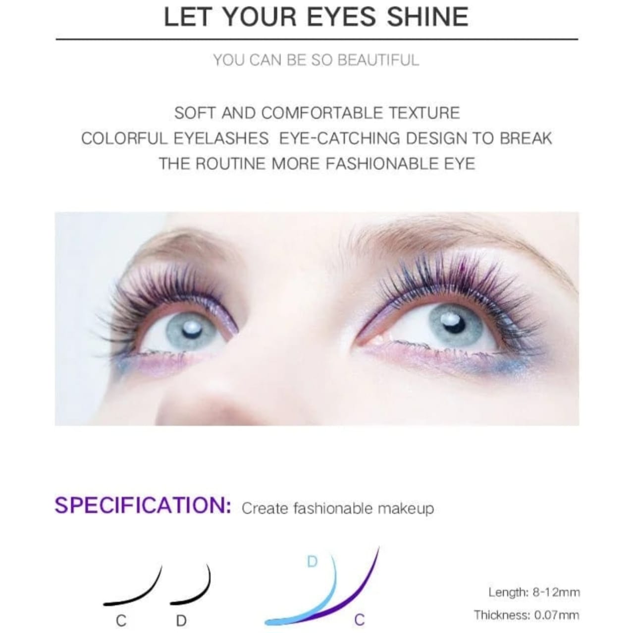 Iconsign Eyelash Extension Rainbow Color