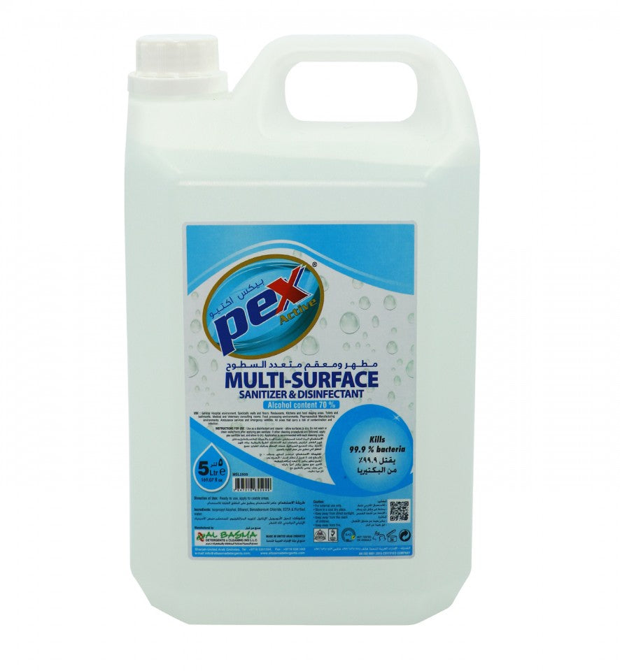 Pex active Multisurface Sanitizer Liquid 5 ltr
